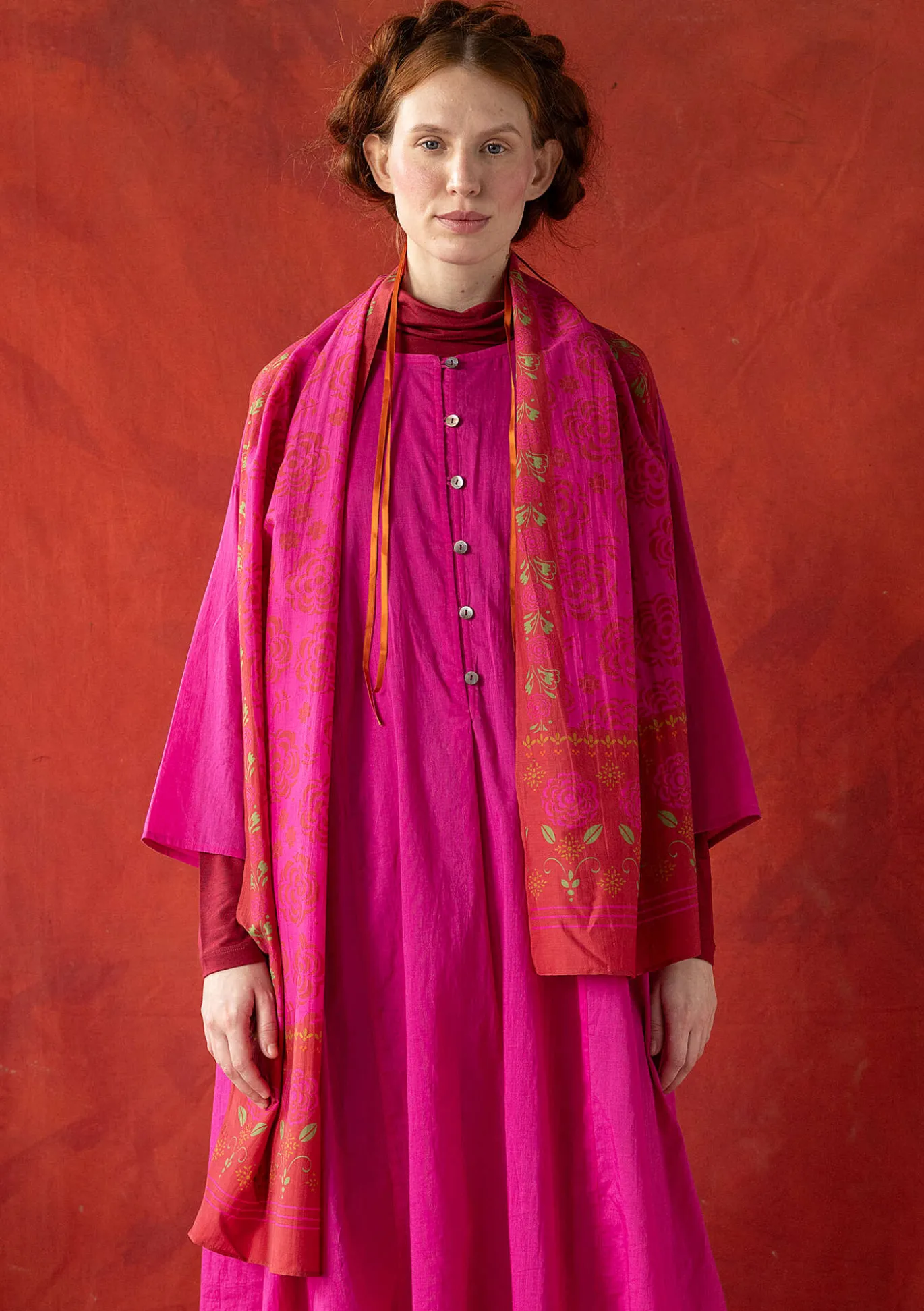 Gudrun Sjödén Webschal „Kamelia“ aus Bio-Baumwolle/Seide^ Accessoires