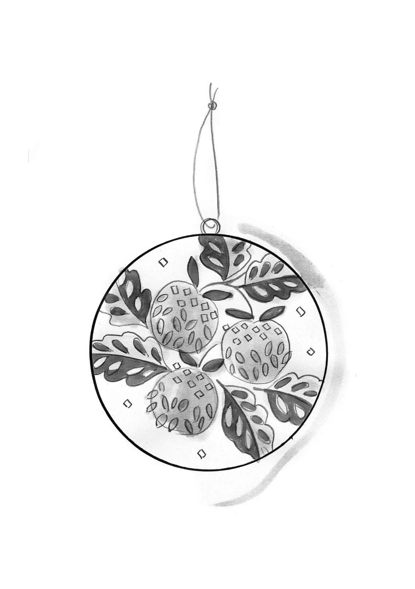 Gudrun Sjödén Weihnachtskugel „Gnistra“ aus Papiermaschee^ Dekoration & Accessoires