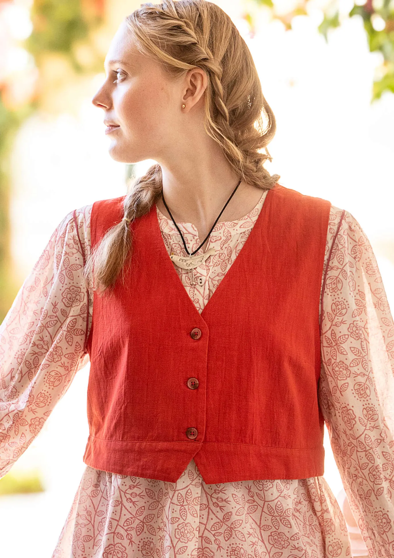 Gudrun Sjödén Weste „Stina“ aus Bio-Baumwollgewebe^ Westen