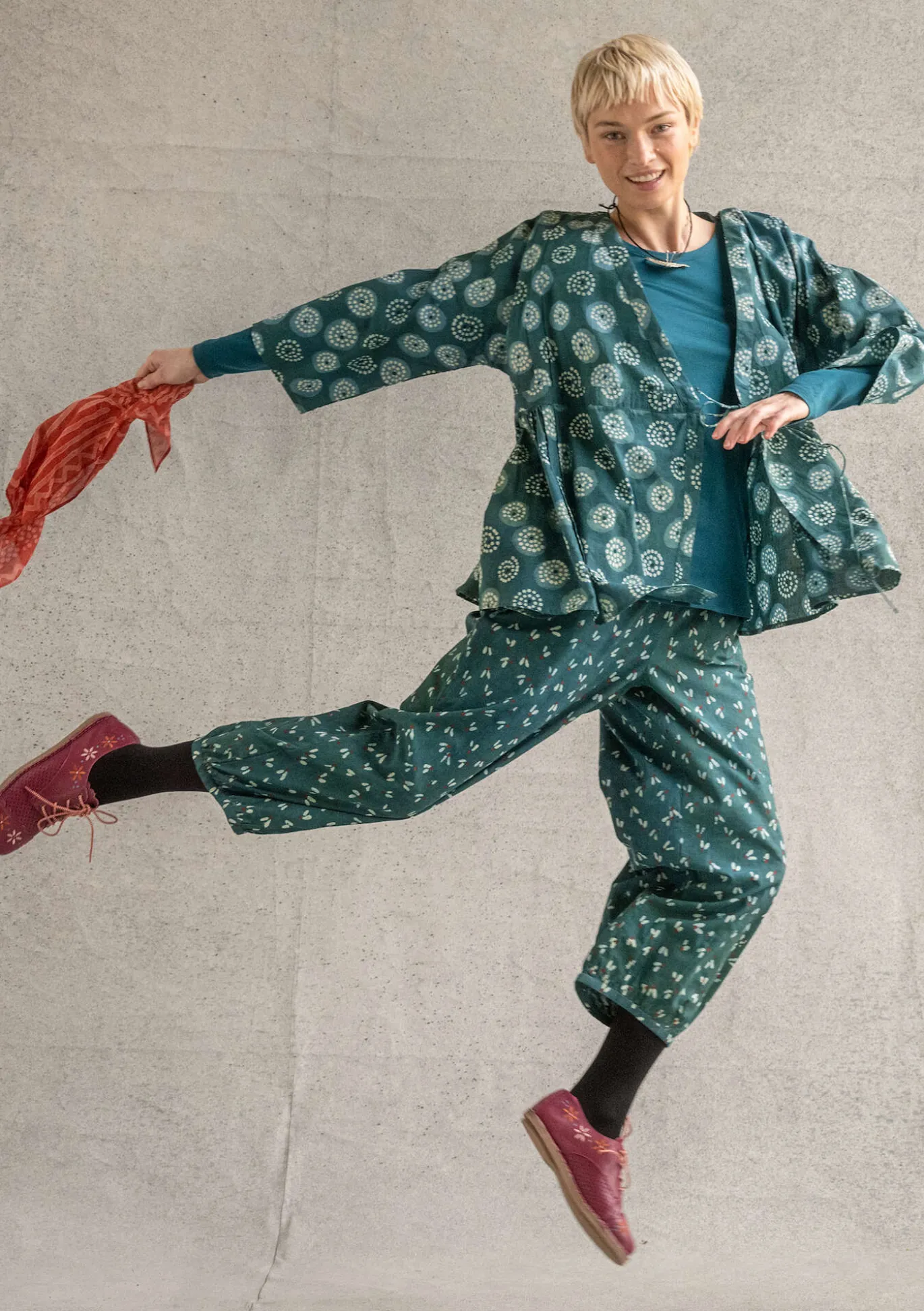 Gudrun Sjödén Wickelbluse „Clay“ aus Bio-Baumwolle^ Blusen