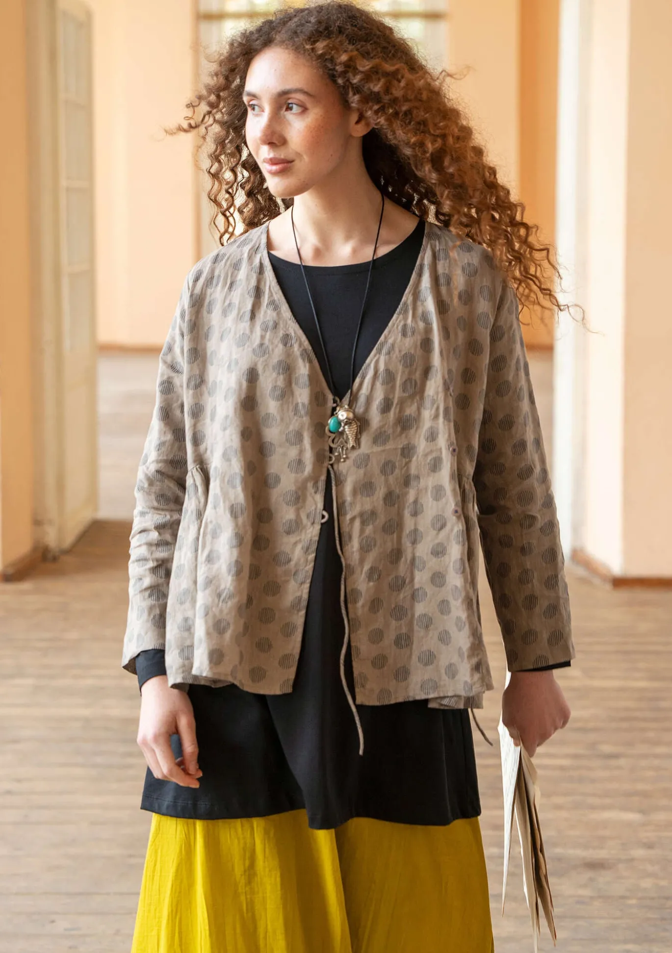 Gudrun Sjödén Wickelbluse „Piccolo“ aus Leinen^ Blusen