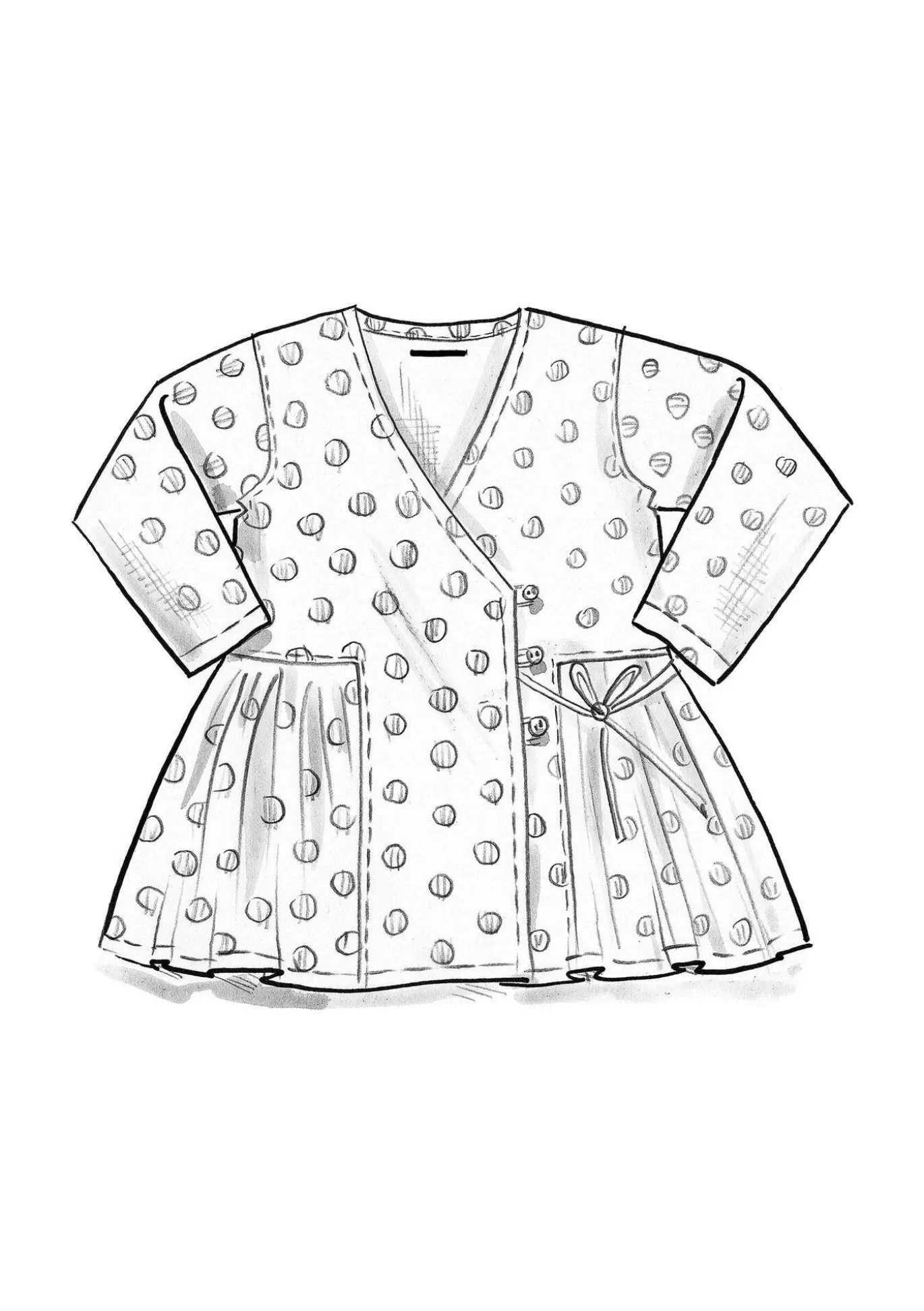Gudrun Sjödén Wickelbluse „Piccolo“ aus Leinen^ Blusen